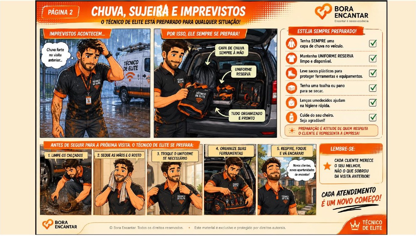 Página 2 — Chuva, sujeira e imprevistos